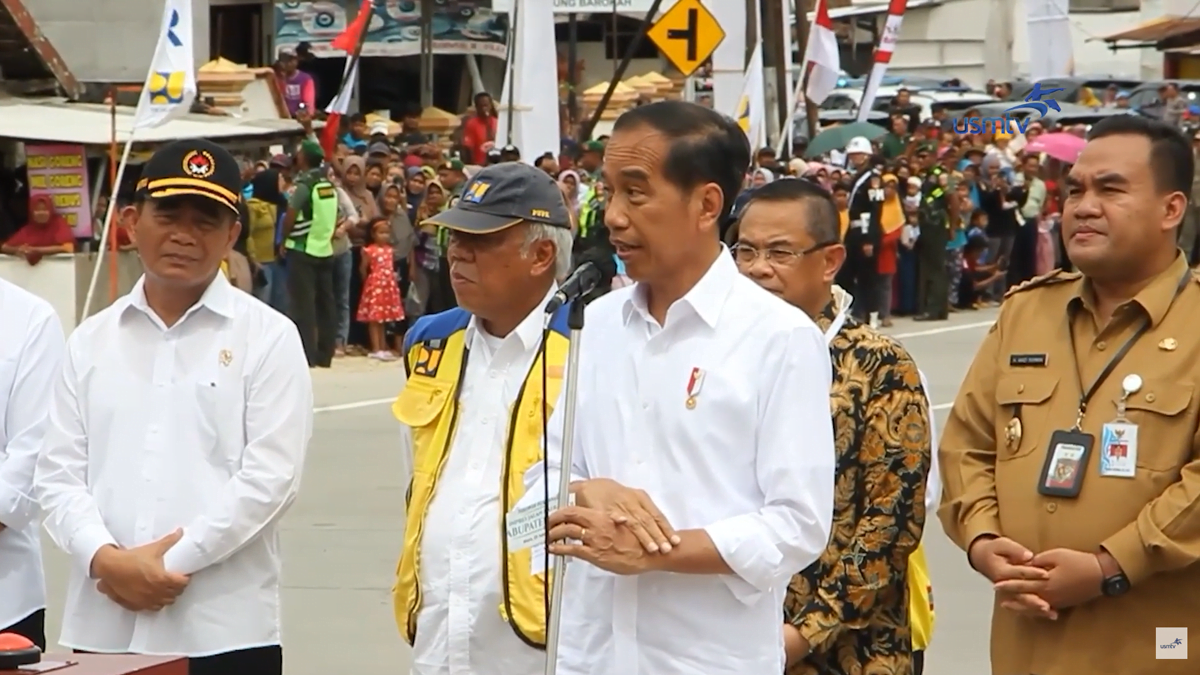 Presiden Joko Widodo Resmikan Pembangunan Infrastruktur Bantuan INPRES
