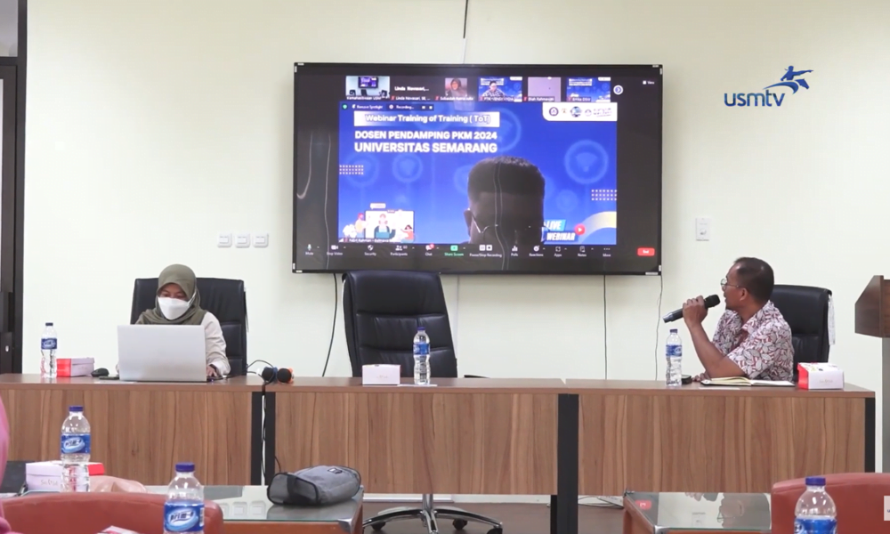 USM Gelar Webinar Training of Trainer untuk Dosen Pendamping PKM 2024