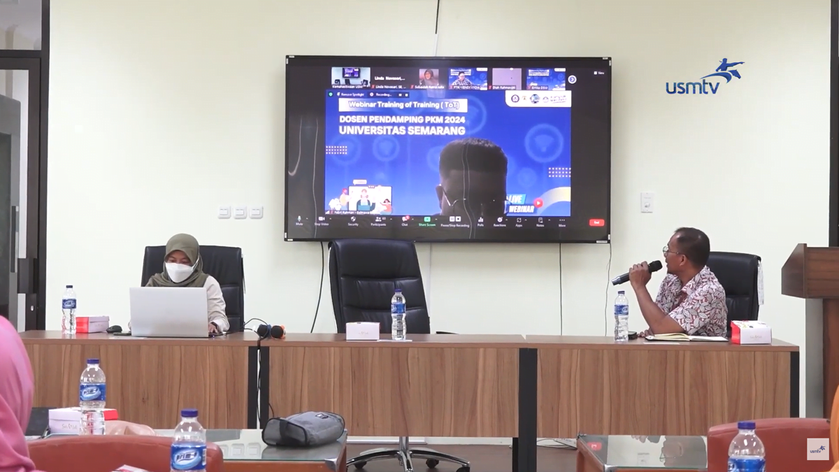 USM Gelar Webinar Training of Trainer untuk Dosen Pendamping PKM 2024