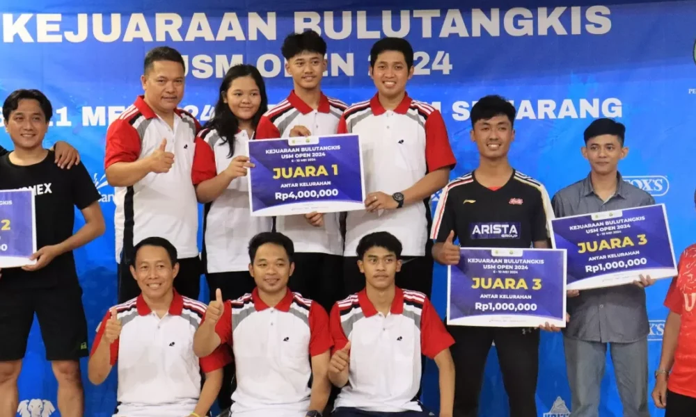 Tim Kelurahan Sampangan Raih Juara di Kejuaraan Bulu Tangkis Antarkelurahan 2024