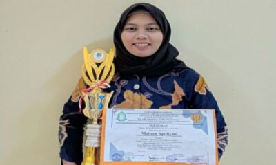 Mahasiswa FH USM, Mutiara Apriliyani, Raih Juara 1 Lomba Poster Nasional di Islamic Banking Festival