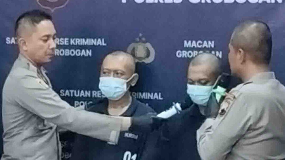 Pembunuh Tukang Pijat di Grobogan, Ditangkap Setelah Kabur ke Hutan