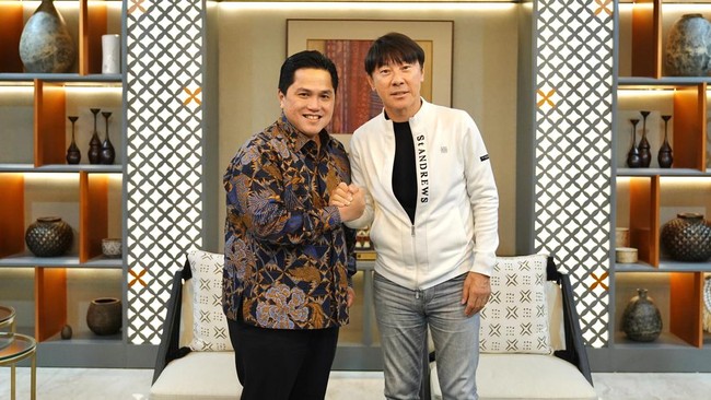 Erick Thohir Sambut Kembali Shin Tae-yong