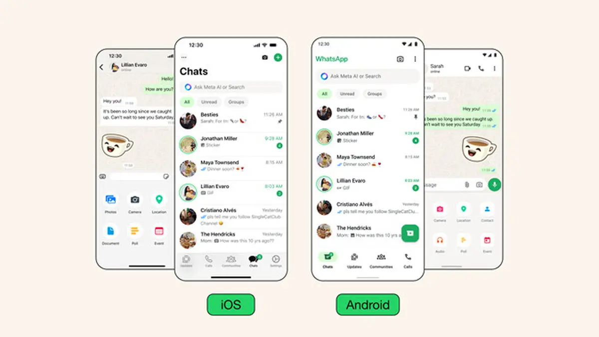 WhatsApp Segera Tawarkan Tema Default untuk Chat-