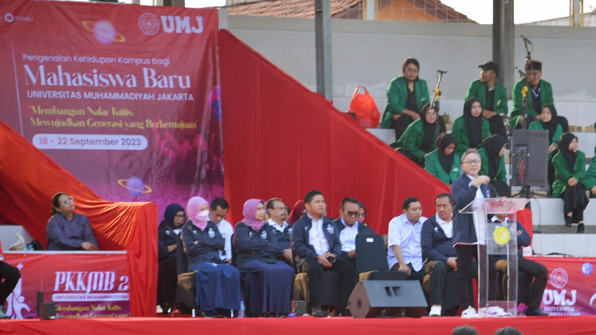 Pembukaan Pengenalan Kehidupan Kampus Bagi Mahasiswa Baru (PKKMB) Universitas Muhammadiyah Jakarta (UMJ) 2024