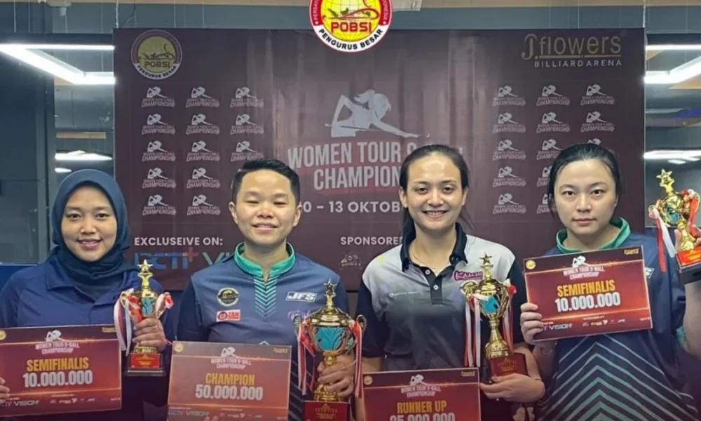Annita Kanjaya Sabet Gelar Juara di Women Tour 9-Ball Championship 2024