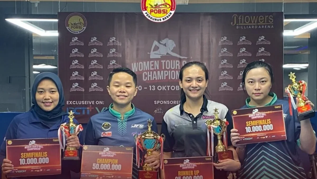 Annita Kanjaya Sabet Gelar Juara di Women Tour 9-Ball Championship 2024