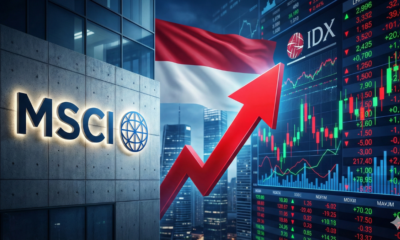 Grafik pergerakan saham IHSG akibat sentimen MSCI