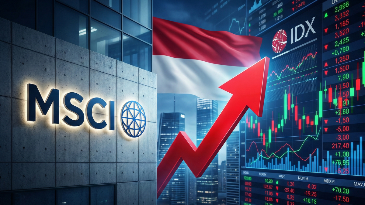 Grafik pergerakan saham IHSG akibat sentimen MSCI