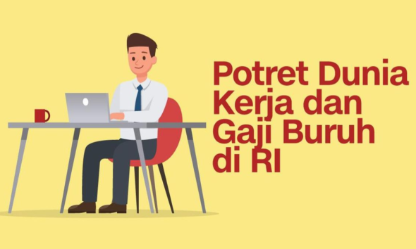 ilustrasi gambar gaji buruh indonesia