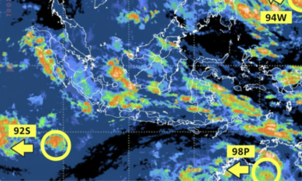 gambar prediksi dari cuaca siklon 98