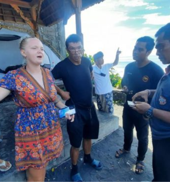 cakalang mengamankan bule di hari nyepi