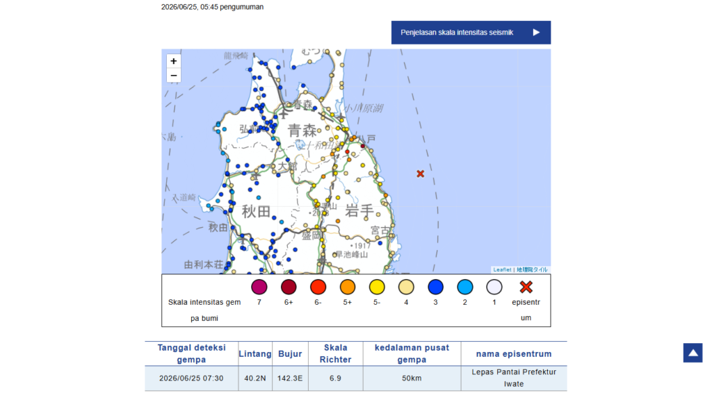 Gempa Utara Jepang