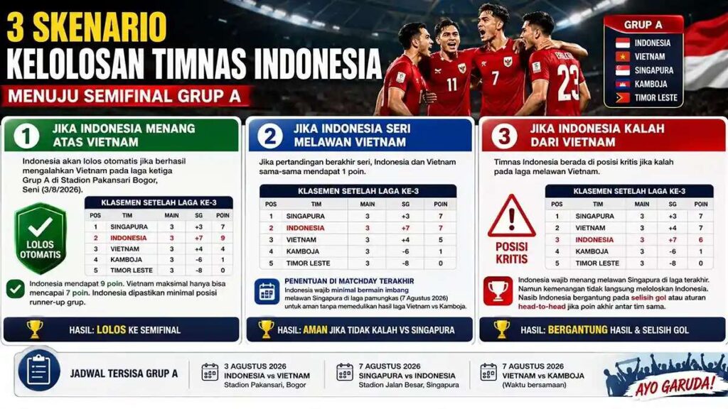 Syarat Vietnam Juara Piala AFF 2026 dan Skenario Krusial Leg Kedua 52 3 skenario Timnas Indonesia lolos semi final Piala AFF 2026 1 11zon