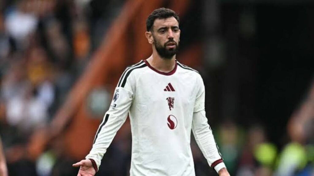 bruno fernandes ketika di lapangan