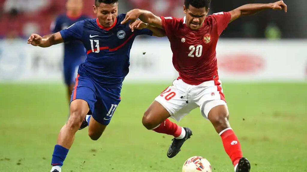 dua atlet sepak bola