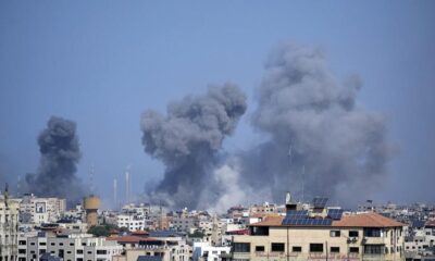 potret bom bom israel hantam gedung di gaza 2 169