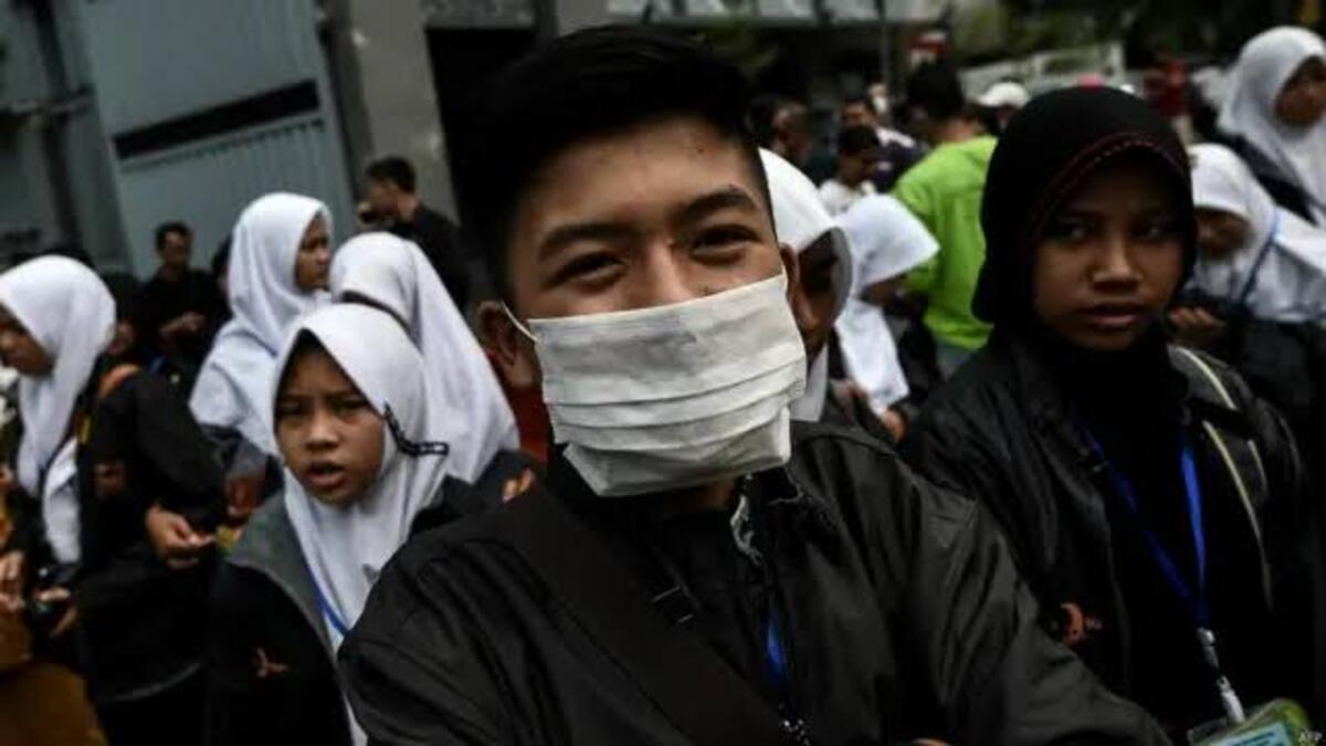 Aksi Mengejutkan Warga Malaysia Gelar Demo Kabut Asap di Depan KBRI 51 IMG 0417
