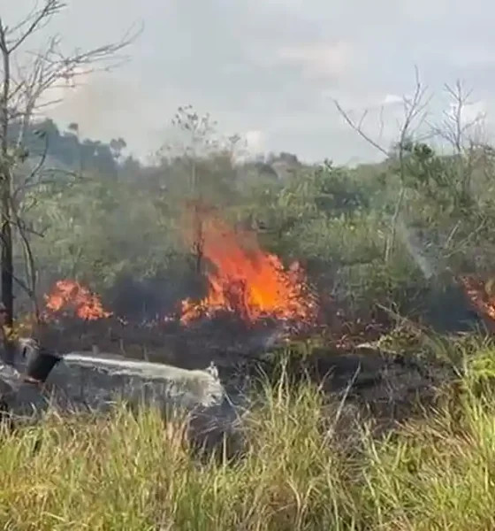Kebakaran lahan di tarakan