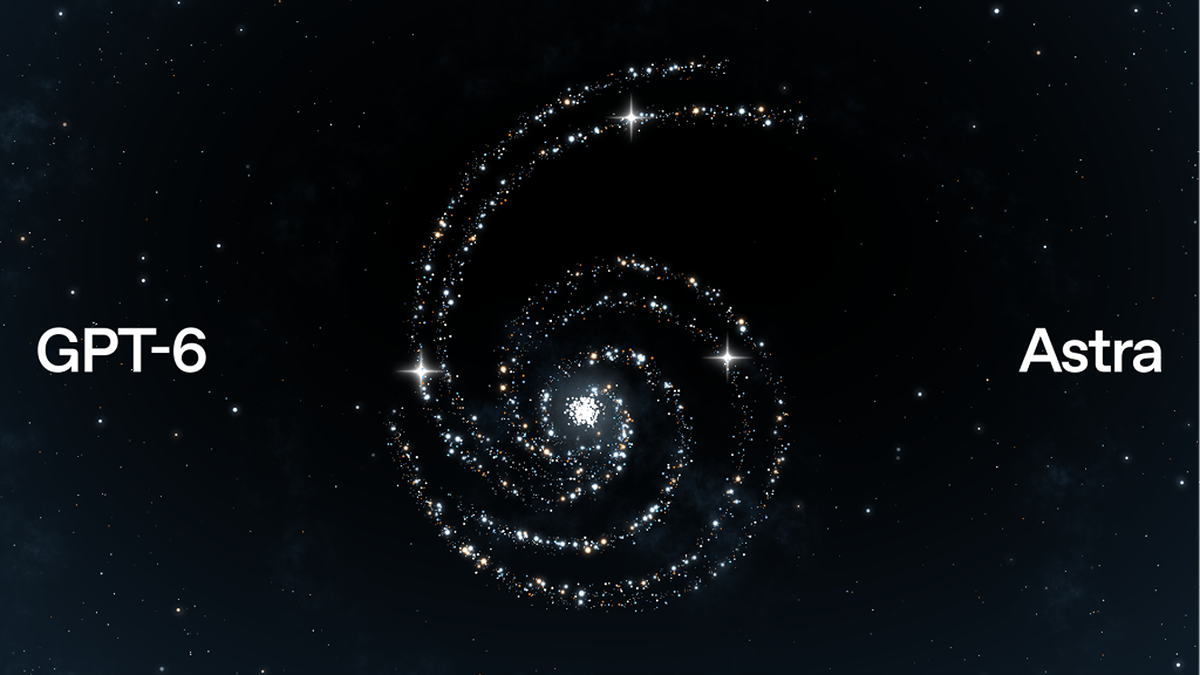 GPT-6 Astra Resmi Meluncur Usai Tertunda Akibat Kemampuan Supernya 51 Ilustrasi galaksi spiral dengan latar belakang ruang angkasa, dengan tulisan GPT-6 di sisi kiri dan Astra di sisi kanan
